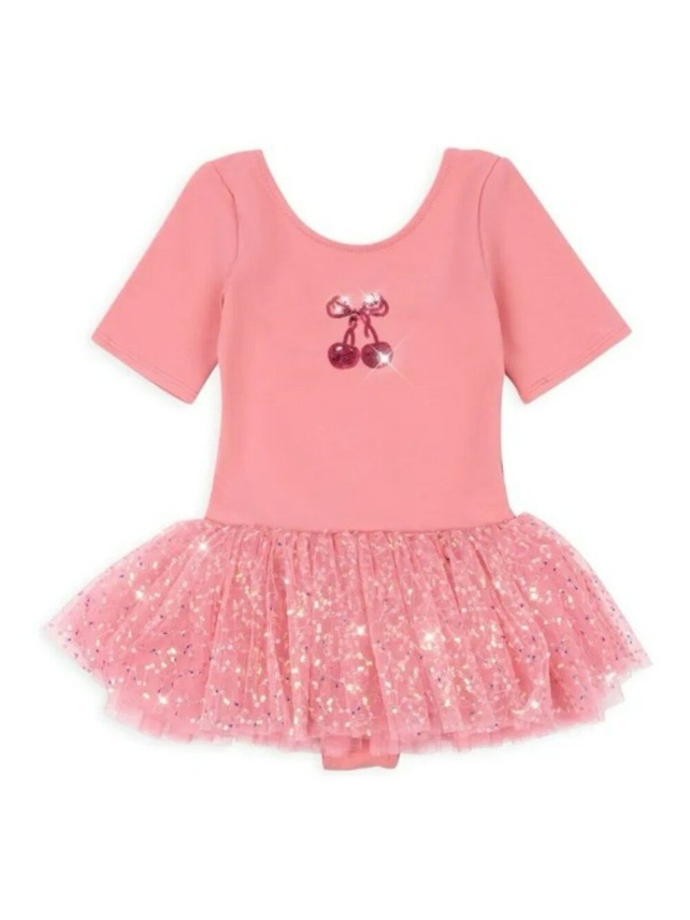 NWT $95 Konges Sløjd BALLERINA DRESS Strawberry Ice Pink Cherries Tutu Size 9-10